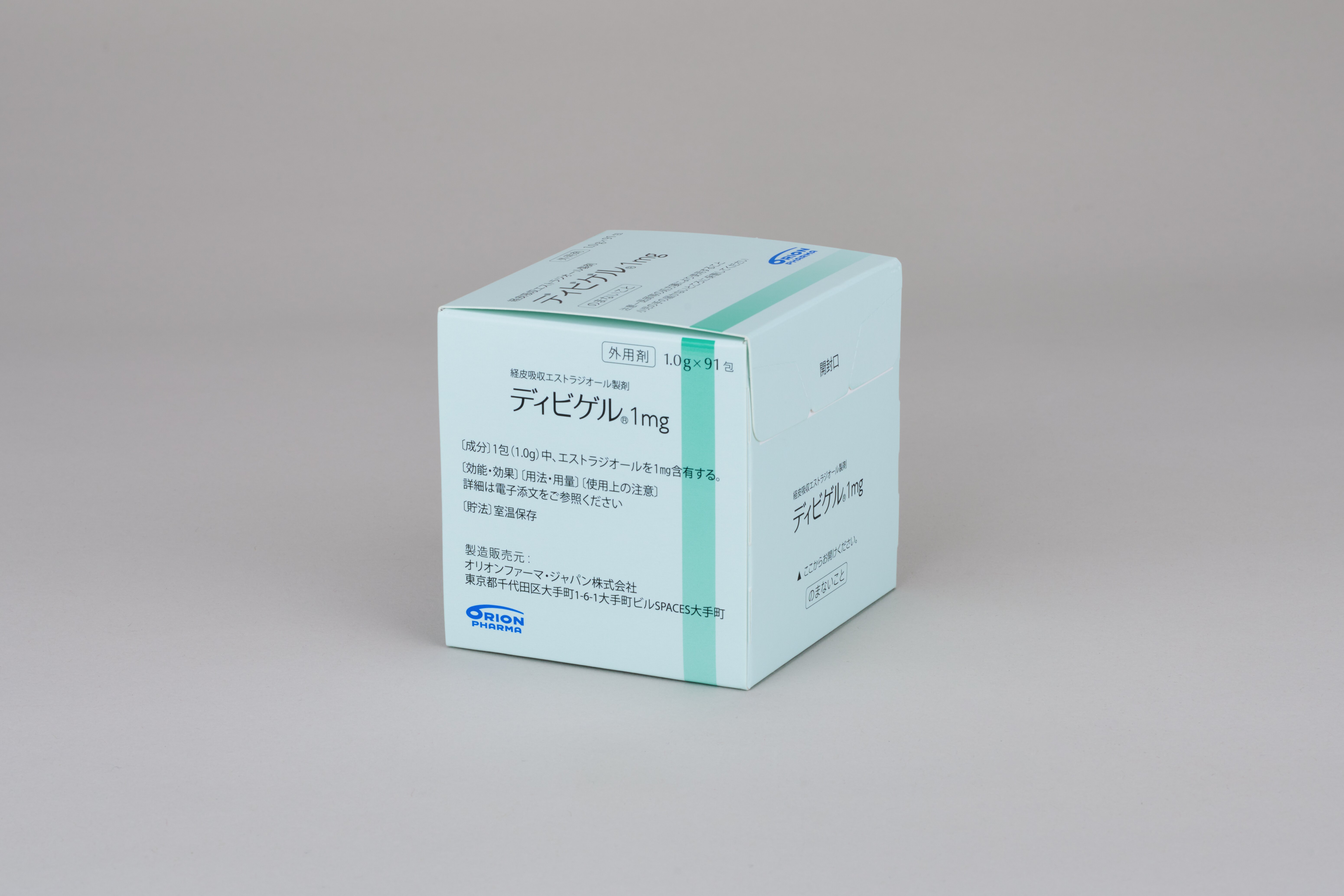 経皮吸収エストラジオール製剤「ディビゲル®1mg」包装変更のお知らせ